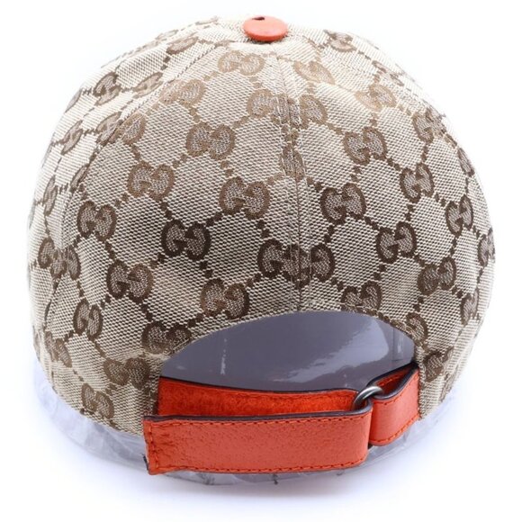 Gucci Nose Face Collaboration GG Signature Baseball Cap Hat Beige Canvas main image 6